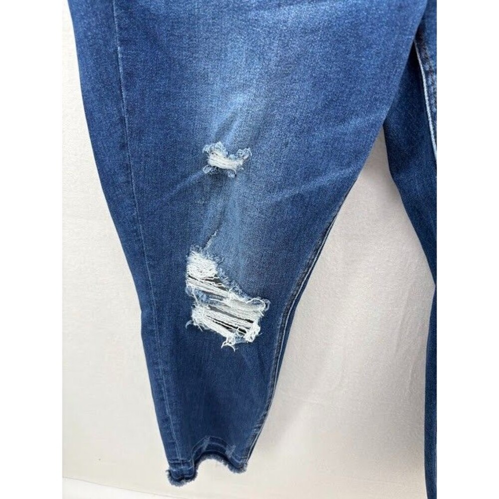 Vervet‎ Jeans Plus Size 20 Skinny Leg Raw Hem Stretch Medium Wash - Picture 2 of 10